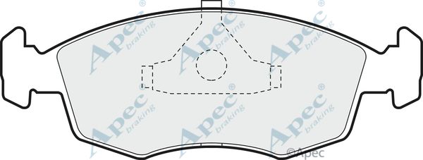 APEC BRAKING Bremžu uzliku kompl., Disku bremzes PAD532